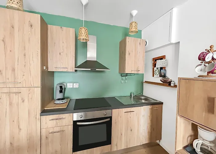 T1 Bis Cosy Avec Terrasse, Parking Et Calme Absolu Lejlighed *